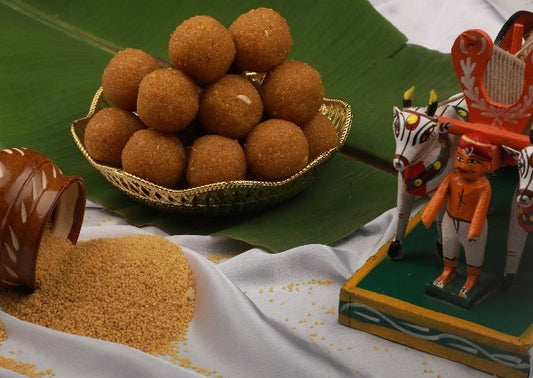 Foxtail Millet Motichoor Laddu (కొర్ర మోతీచూర్ లడ్డు)