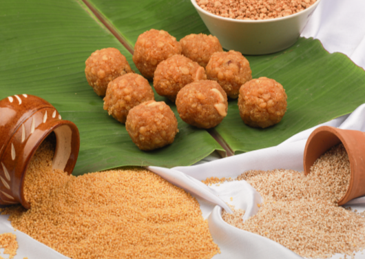 Foxtail Millet Jaggery Boondi Laddu( కొర్ర బెల్లం బూందీ లడ్డు)